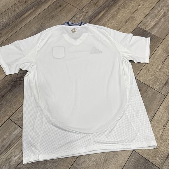 *BRAND NEW W/O TAGS* Aston Villa adidas XL Away Shirt 2024-25 White / Light Blue - Picture 6 of 9